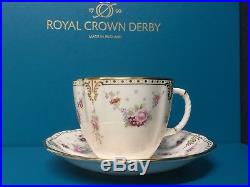 New Royal Crown Derby 1st Quality Antoinette Breakfast Cup & Saucer