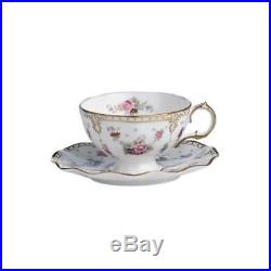 New Royal Crown Derby 1st Quality Antoinette Tea Cup & Saucer