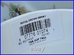 New Royal Crown Derby 1st Quality Antoinette Tea Cup & Saucer