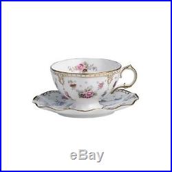 New Royal Crown Derby 1st Quality Antoinette Tea Cup & Saucer with Gift Box