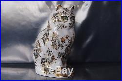 New Royal Crown Derby 1st Quality Fifi Cat & Millie Kitten Paperweight