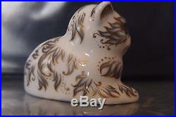 New Royal Crown Derby 1st Quality Fifi Cat & Millie Kitten Paperweight