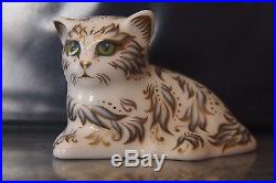 New Royal Crown Derby 1st Quality Fifi Cat & Millie Kitten Paperweight