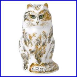 New Royal Crown Derby 1st Quality Fifi Cat Paperweight