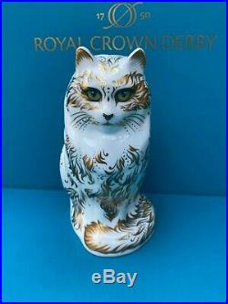 New Royal Crown Derby 1st Quality Fifi Cat Paperweight