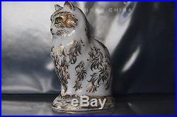 New Royal Crown Derby 1st Quality Fifi Cat Paperweight