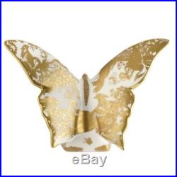 New Royal Crown Derby 1st Quality Gold Aves Butterfly Paperweight