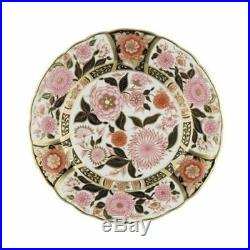 New Royal Crown Derby 1st Quality Imari Accent 8 Plate Pink Bouquet