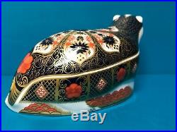 New Royal Crown Derby 1st Quality Imari Badger Paperweight