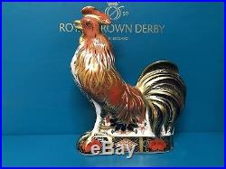 New Royal Crown Derby 1st Quality Imari Cockerel Paperweight