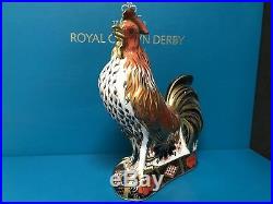 New Royal Crown Derby 1st Quality Imari Cockerel Paperweight