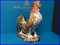 New Royal Crown Derby 1st Quality Imari Cockerel Paperweight