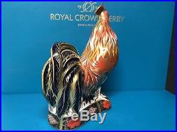 New Royal Crown Derby 1st Quality Imari Cockerel Paperweight