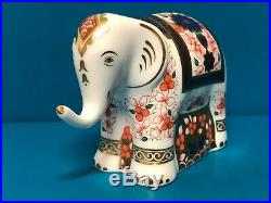 New Royal Crown Derby 1st Quality Imari Infant Elephant Paperweight
