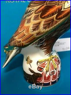New Royal Crown Derby 1st Quality Limited Edition Golden Eagle Paperweight