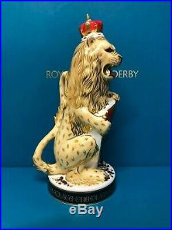 New Royal Crown Derby 1st Quality Limited Edition Lion of England Paperweight