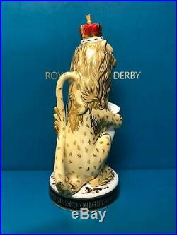 New Royal Crown Derby 1st Quality Limited Edition Lion of England Paperweight