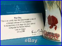 New Royal Crown Derby 1st Quality Limited Edition War Dog Paperweight