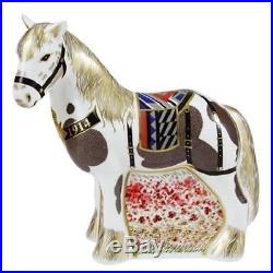 New Royal Crown Derby 1st Quality Limited Edition War Horse Paperweight