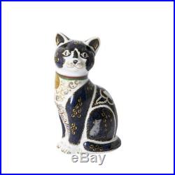 New Royal Crown Derby 1st Quality Limited Edition War Time Cat Paperweight