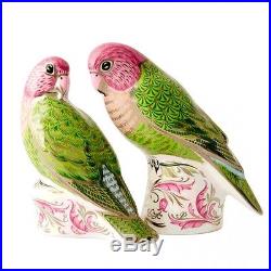 New Royal Crown Derby 1st Quality Ltd Edition Majestic Lovebirds Paperweight