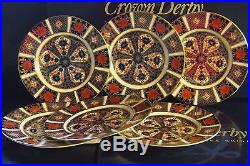 New Royal Crown Derby 1st Quality Old Imari 1128 Set of 6 x 6 Side Plates