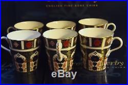 New Royal Crown Derby 1st Quality Old Imari 1128 Set of 6 x Mugs