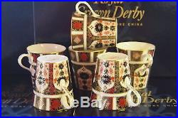 New Royal Crown Derby 1st Quality Old Imari 1128 Set of 6 x Mugs