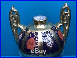 New Royal Crown Derby 1st Quality Old Imari Solid Gold Band Trophy Vase Body