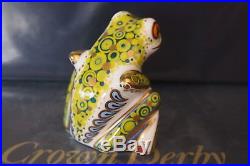 New Royal Crown Derby 1st Quality Skip the Frog Paperweight with Gift Box