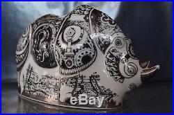 New Royal Crown Derby 1st Quality Steampunk Rhino Paperweight