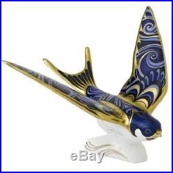 New Royal Crown Derby 1st Quality Swallow Paperweight