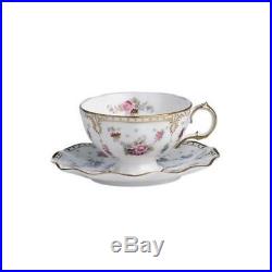 New Royal Crown Derby 2nd Quality Antoinette Tea Cup & Saucer