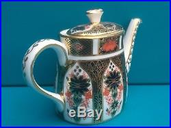 New Royal Crown Derby 2nd Quality Old Imari 1128 Large Teapot