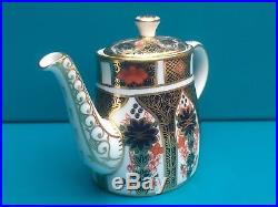 New Royal Crown Derby 2nd Quality Old Imari 1128 Large Teapot