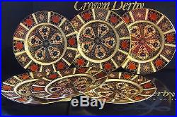 New Royal Crown Derby 2nd Quality Old Imari 1128 Set of 6 x 6 Side Plates