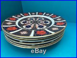 New Royal Crown Derby 2nd Quality Old Imari 1128 Set of 6 x 8 21cm Side Plates