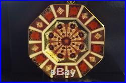 New Royal Crown Derby 2nd Quality Old Imari 1128 Set of 6 x 9 Octagonal Plates