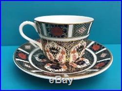 New Royal Crown Derby 2nd Quality Old Imari 1128 Set of 6 x Tea Cups & Saucers