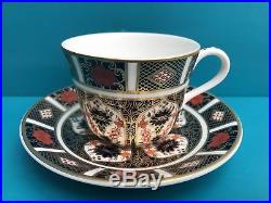 New Royal Crown Derby 2nd Quality Old Imari 1128 Set of 6 x Tea Cups & Saucers