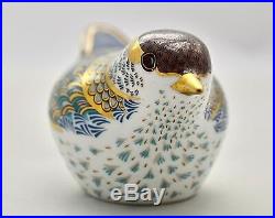 New Royal Crown Derby Blackcap Warbler Bird Paperweight'1st' Quality & Boxed