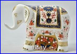 New Royal Crown Derby Infant Imari Elephant Paperweight'1st' Quality & Boxed