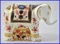 New Royal Crown Derby Infant Imari Elephant Paperweight'1st' Quality & Boxed