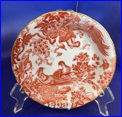 Nine Royal Crown Derby Red Aves 6 1/2 Cereal Bowls