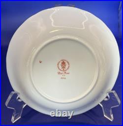 Nine Royal Crown Derby Red Aves 6 1/2 Cereal Bowls