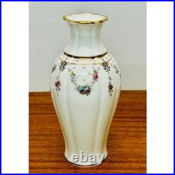 ONE Royal Antoinette Jasmine Vase 7 Royal Crown Derby 1998