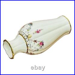 ONE Royal Antoinette Jasmine Vase 7 Royal Crown Derby 1998