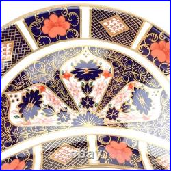 Old Imari (1128) by Royal Crown Derby Bone China 8 7/8 Crescent Salad Plate(s)