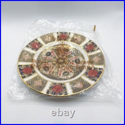 Old Royal Crown Derby Imari Plate #1128 XLIV 1981 in Edwards Box