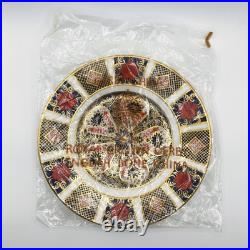 Old Royal Crown Derby Imari Plate #1128 XLIV 1981 in Edwards Box